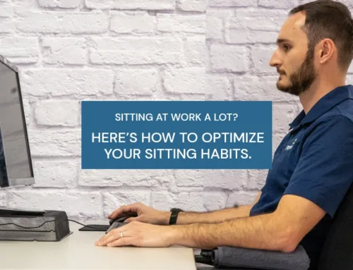 Sitting at work a lot? Here’s how to optimize your sitting habits. 